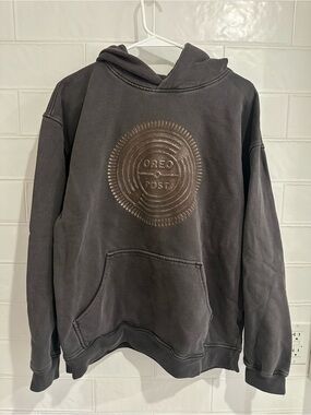 Post Malone Oreo Hoodie Mens Large Gray Posty Co Cookie Sweatshirt Pullover